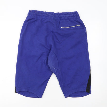 Nike Men Blue Sweat Shorts M Casual Fleece Drawstring Sportswear