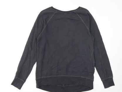 H&M Mama Disney Black Sequin Mickey Sweatshirt Women's UK 12 M