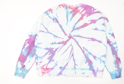 Primark Women’s Multicoloured Tie-Dye Pullover Sweatshirt L