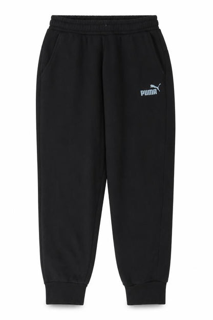 Puma Womens Black Cotton Blend Jogger Sweatpants L