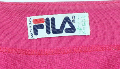 FILA Women's Pink Cotton V-Neck Button Cardigan Size L