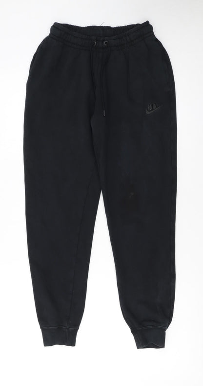 Nike Womens Black XS Fleece Jogger Sweatpants with Logo
