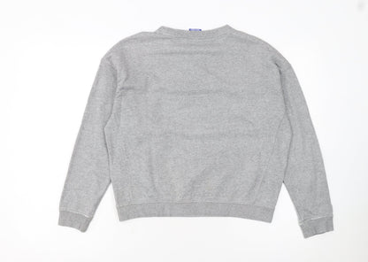 Champion Girls Grey Large 11-12 Years Pullover Crew Neck Sweatshirt