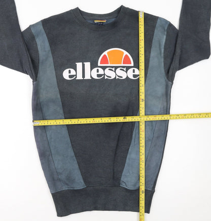 Ellesse Girls Black Logo Pullover Sweatshirt UK 6 Regular Fit
