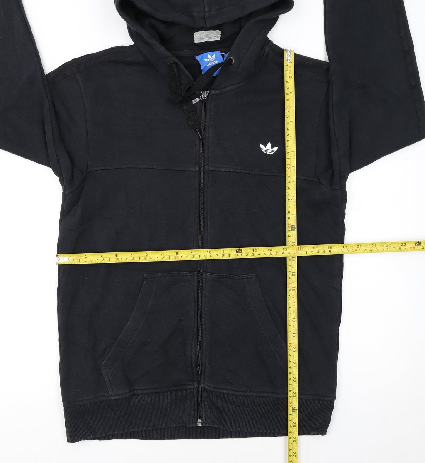 Adidas Men's Black Full Zip Hoodie Small Sportswear Fleece Jacket
