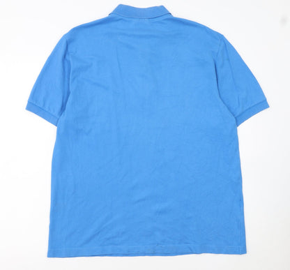 Lacoste Men’s Blue 3XL Stretch Fit Cotton Polo Shirt