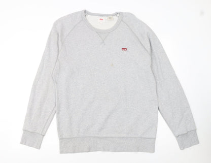 Levi's Men's Grey Crew Neck Pullover Sweatshirt Size M