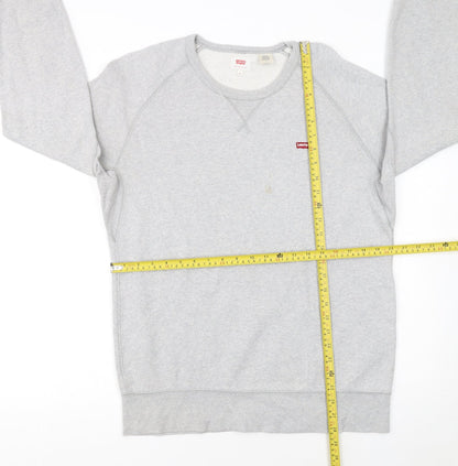 Levi's Men's Grey Crew Neck Pullover Sweatshirt Size M