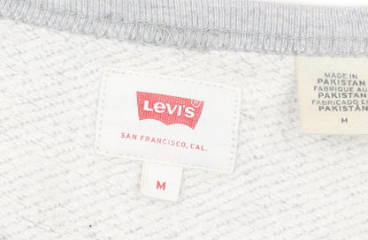 Levi's Men's Grey Crew Neck Pullover Sweatshirt Size M