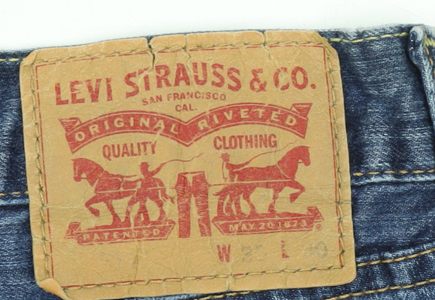 Levi's Women's Blue Straight Leg Denim Jeans Size 12 W30 L30