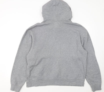 Jordan Women’s Grey Pullover Hoodie L Standard Fit Logo Detail