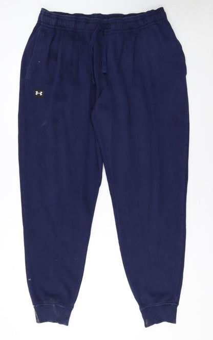 Under Armour Women's Blue Fleece Jogger Trousers XL Casual Sportswear