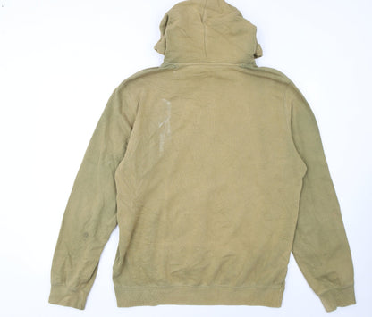 Champion Men's Green XL Pullover Hoodie with Logo Print