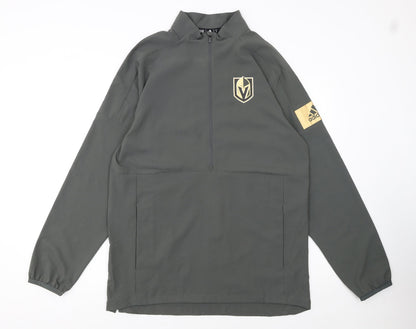 Adidas Men’s Grey Half Zip Vegas Golden Knights Sweatshirt Size S