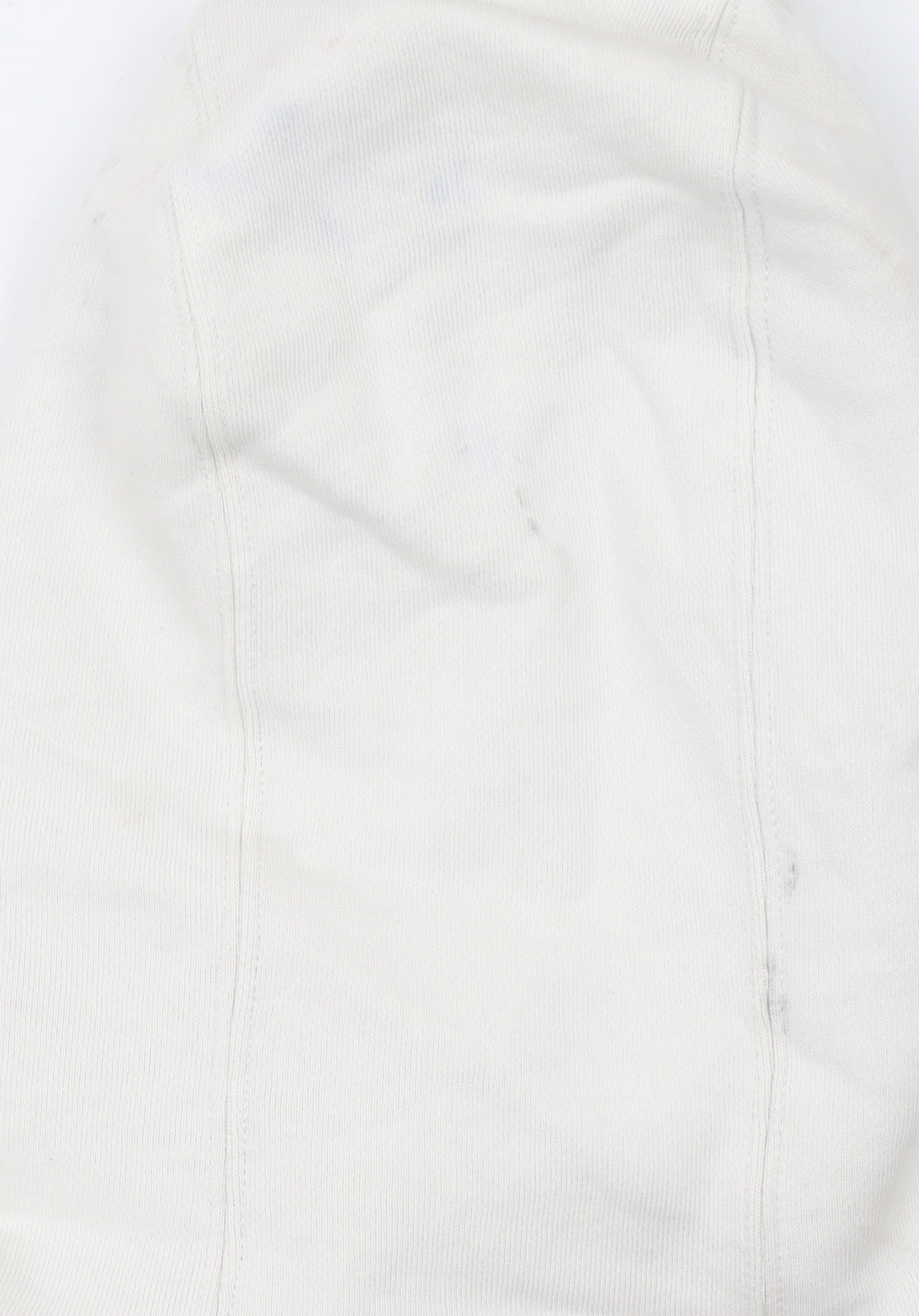Emporio Armani EA7 Women's White Pullover Hoodie Size S Cotton Blend