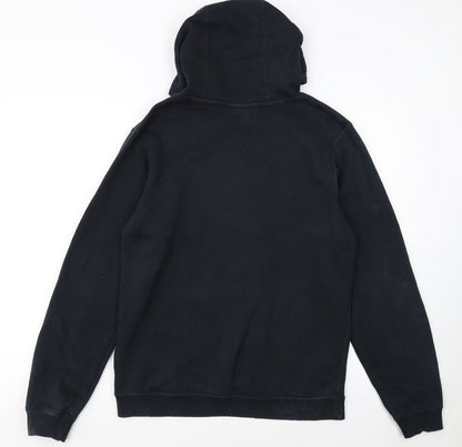 Nike Women's Black Small Pullover Hoodie with Logo Print