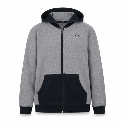Champion Womens Grey Full Zip Hoodie XL 16-18 Fleece Lined Casual