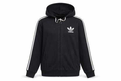 Adidas Womens Black Full Zip Hoodie XXL Hooded Sweatshirt