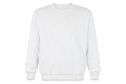 Diesel Men’s White XL Pullover Sweatshirt Crew Neck Logo Cotton