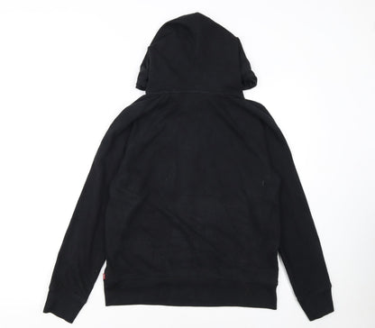 Levi's Women's Black Small Pullover Hoodie with Red Logo