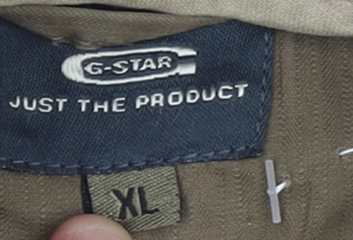G-Star Men’s Beige Bomber Jacket XL Cotton Blend Casual Zip Up