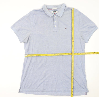 Tommy Jeans Men’s Blue Slim Fit 2XL Polo Shirt