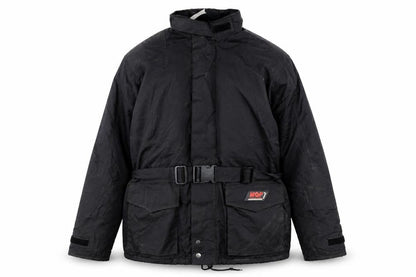 MQP Men’s Black 2XL Motorcycle Jacket Belted Waterproof Windproof