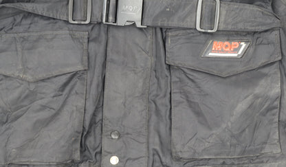 MQP Men’s Black 2XL Motorcycle Jacket Belted Waterproof Windproof