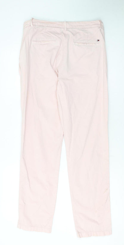 Tommy Hilfiger Women's Pink Chino Trousers Size 12