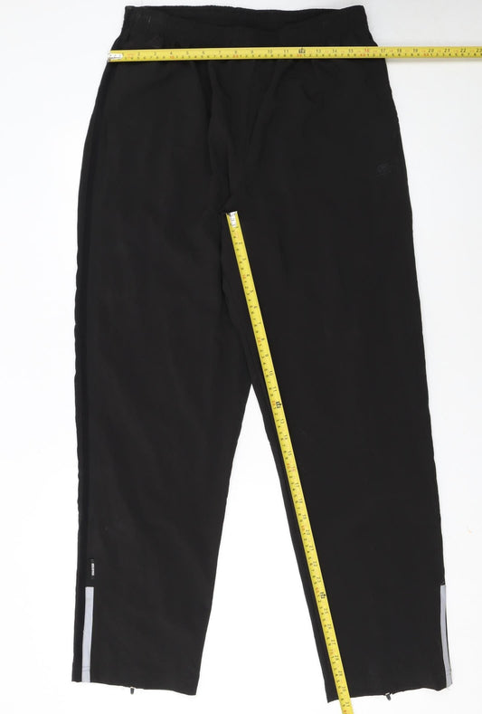 Starter Men's Black Track Pants L 36in Quick Dry Athletic Trousers
