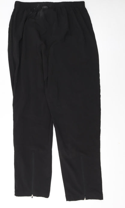 Starter Men's Black Track Pants L 36in Quick Dry Athletic Trousers