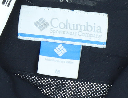 Columbia Womens Black Parka Jacket M Hooded Belted Winter Coat
