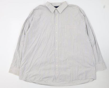 Tommy Hilfiger Women's Multicoloured Striped Long Sleeve Button-Up Shirt Size 20 Tall