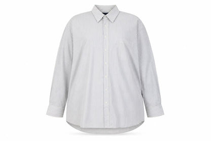 Tommy Hilfiger Women's Multicoloured Striped Long Sleeve Button-Up Shirt Size 20 Tall
