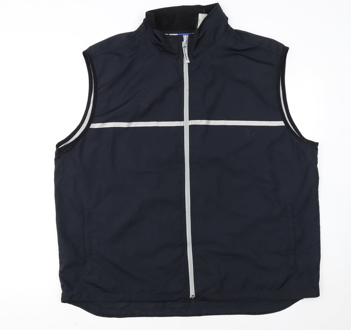 Champion Men's Blue 2XL Reflective Lightweight Bodywarmer Vest
