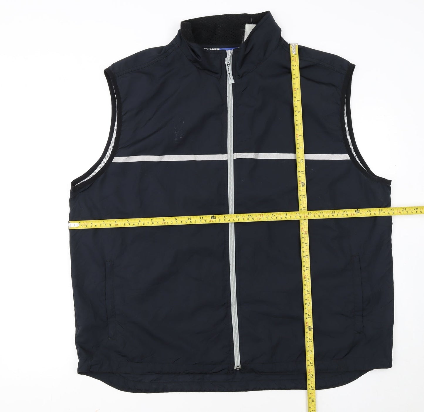 Champion Men's Blue 2XL Reflective Lightweight Bodywarmer Vest