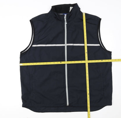 Champion Men's Blue 2XL Reflective Lightweight Bodywarmer Vest