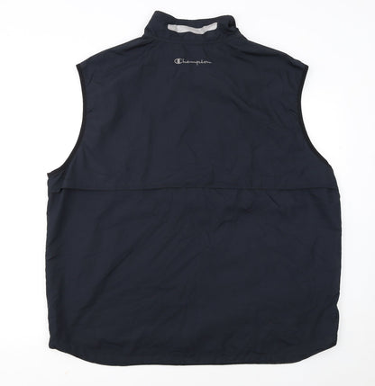 Champion Men's Blue 2XL Reflective Lightweight Bodywarmer Vest