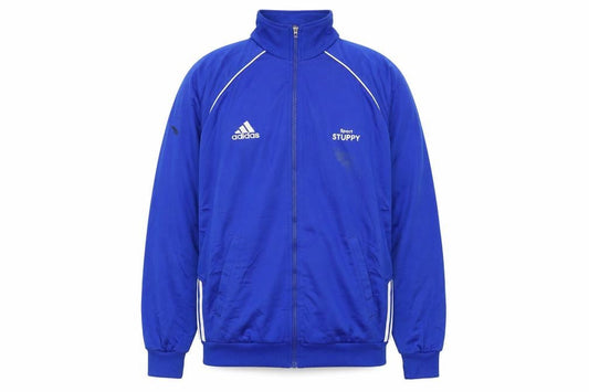 adidas Men Blue XL Track Jacket Full Zip Retro Sportswear
