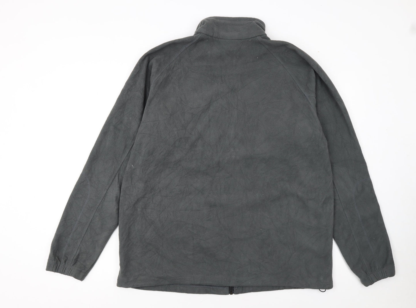 Columbia Men's Grey Fleece Full Zip Outdoor Jacket Size L