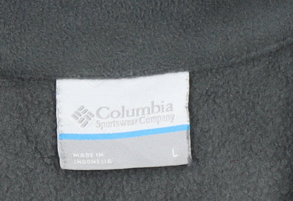 Columbia Men's Grey Fleece Full Zip Outdoor Jacket Size L