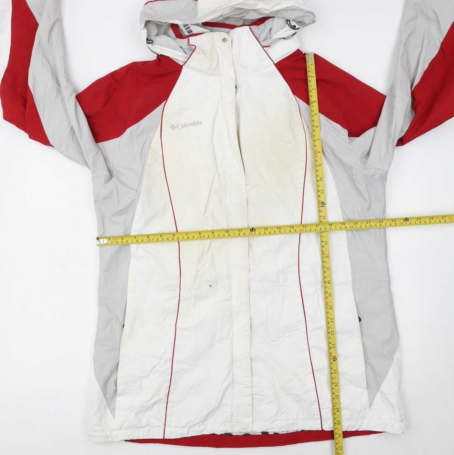 Columbia Women's White Red XL Waterproof Ski Jacket