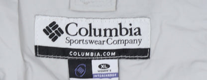 Columbia Women's White Red XL Waterproof Ski Jacket