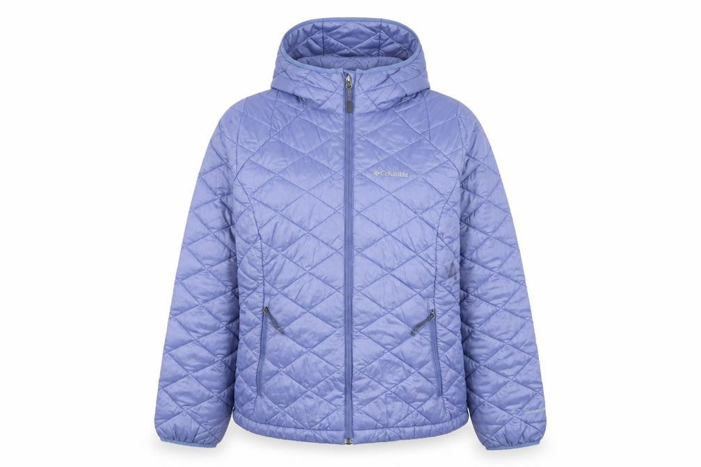 Columbia Womens Blue XL Quilted Hooded Puffer Jacket