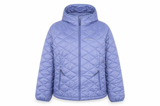 Columbia Womens Blue XL Quilted Hooded Puffer Jacket