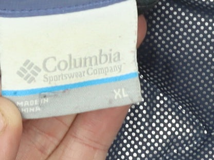 Columbia Womens Blue XL Quilted Hooded Puffer Jacket