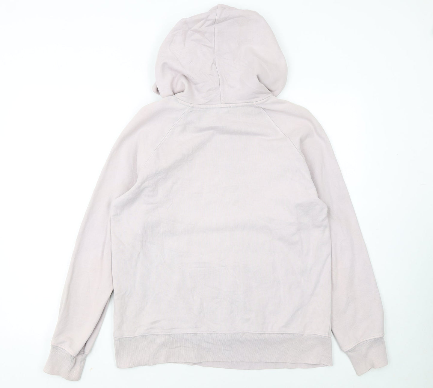Levi's Women Beige Small Pullover Hoodie Logo Cotton Casual