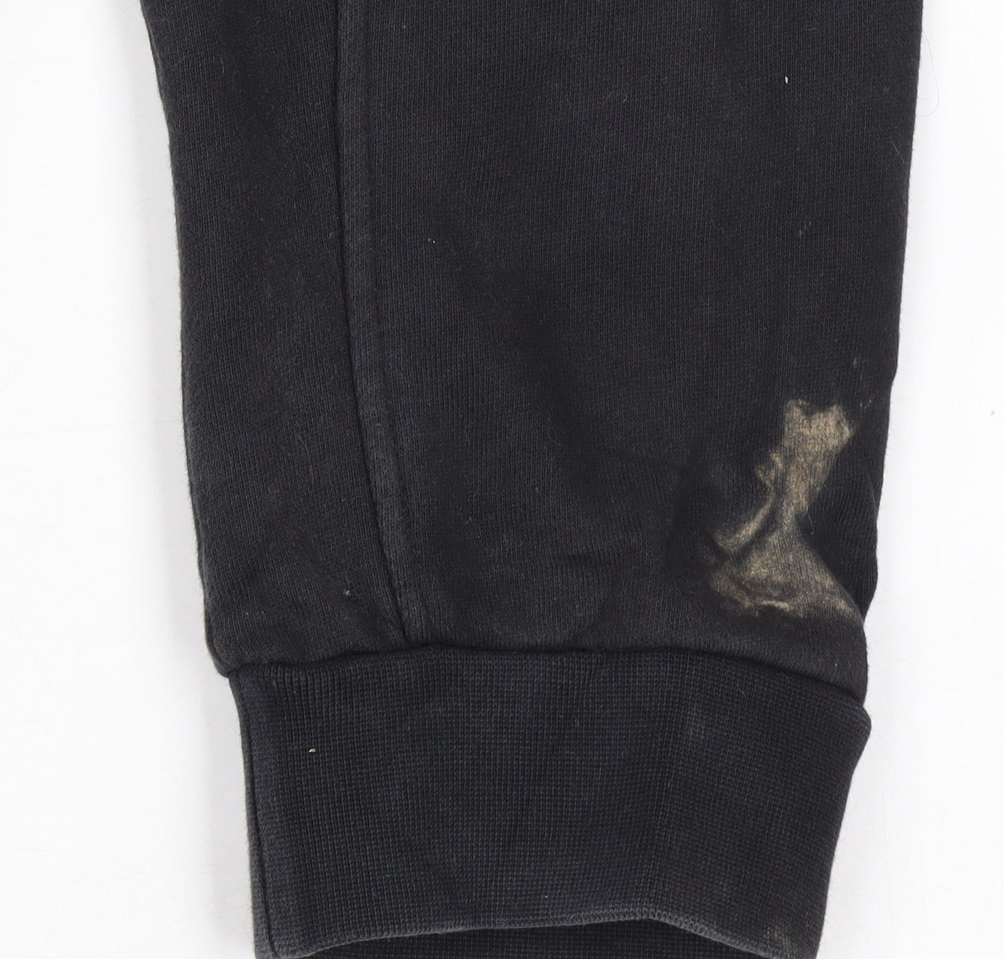 Adidas Men's Black Jogger Sweatpants M Regular Fit Striped Logo