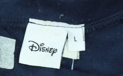 Disney Women Navy Donald Duck New York Pullover Sweatshirt L