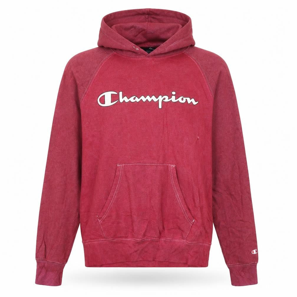 Champion Women’s Red Pullover Hoodie Small Logo Sweatshirt